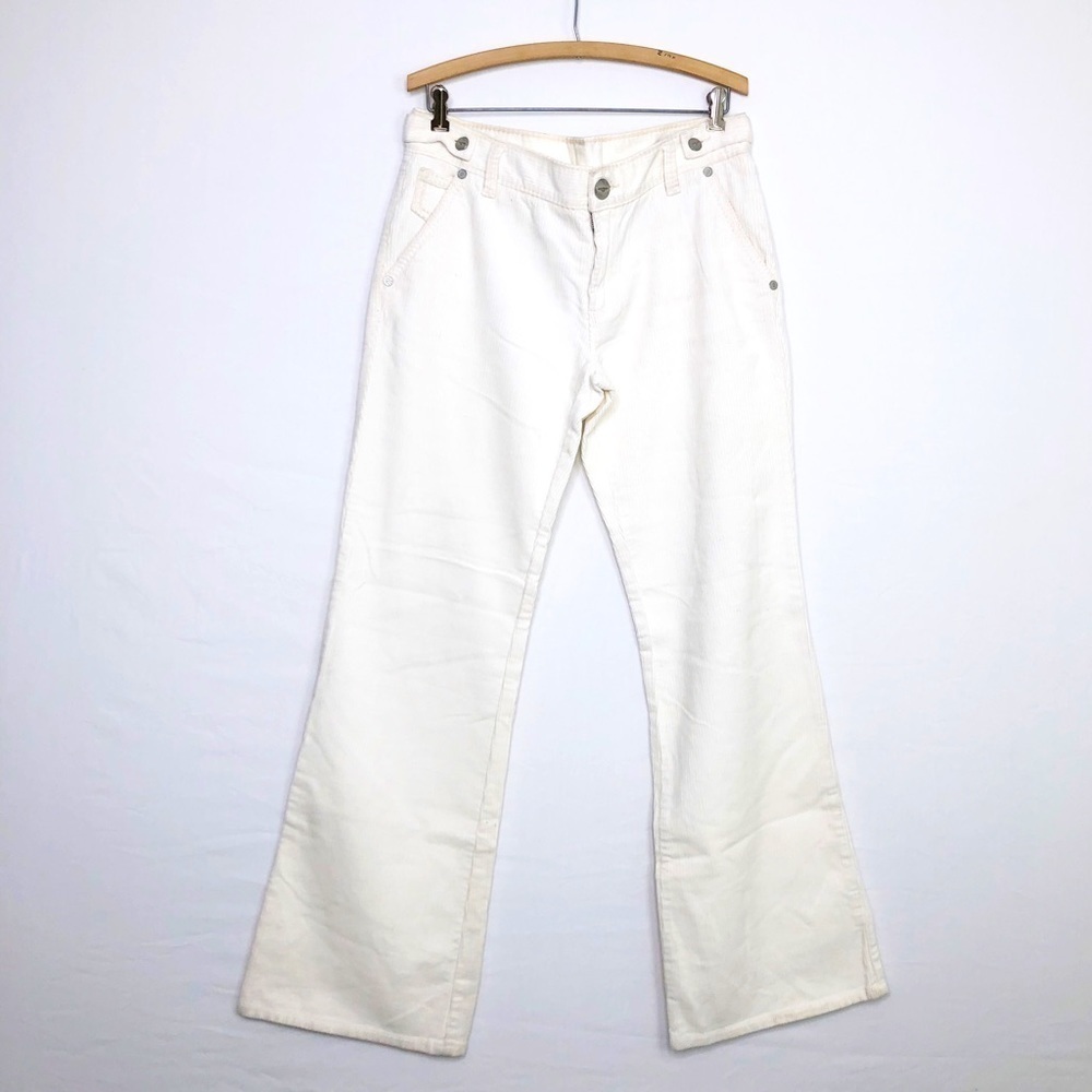 BCBG max Azria jean Joyce, classic ivory corduroy, classic trouser